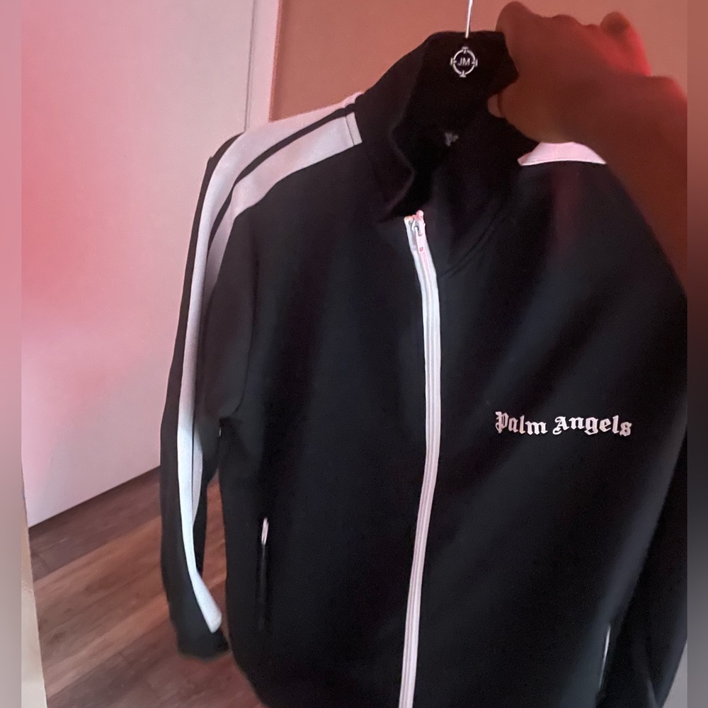 Palm angels tracksuit jacket black/white